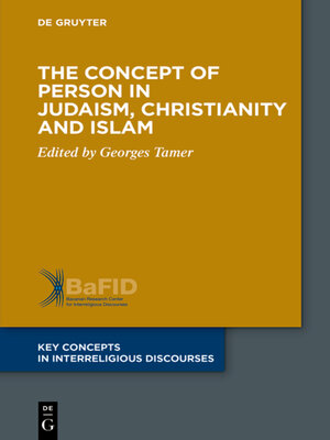 cover image of The Concept of Person in Judaism, Christianity and Islam
